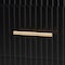 Baxton Studio Primrose Mid-Century Black Fluted Wood 6-Drawer Dresser 249-13822-ZORO - alternate 9