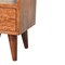 Homeroots 20" Brown Solid Wood Two Drawer Nightstand 651583 - alternate 6