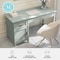 Martha Stewart 22.75 in H, 54 in W X Engineered Wood, Steel, Sage Frame/Polished Brass Hardware ZG-ZP-09-SG-GLD-MS - alternate 9
