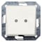 Siemens DELTA i-system titanium white outlet plate, 55x 55 mm 5TG2566 - alternate 1