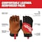 Milwaukee Tool Performance Work Gloves, Goatskin Palm, Polyester Back, XL, Black/Brown/Red 48-73-0023 - alternate 8