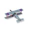 Homeroots 5" Red and Gray Metal Hand Painted 1916 Gray Bristol F28 Fighter Plane Model Airplane 489451 - alternate 1