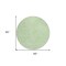 Homeroots 8' Mint Green And Ivory Round Abstract Washable Indoor Outdoor Area Rug 599738 - alternate 7
