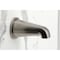 Kingston Brass Triple-Handle Tub and Shower Faucet with Knurled Handle, Brushed Nickel KBX8138KNL - alternate 4