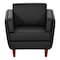 Office Star Products Lounge Seating Club Chair, Black Faux Leather SL59401-U65 - alternate 9