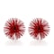 Homeroots Set of Two Red Iron Decorative Spiky Sphere Tabletop Sculpture, 2PK 568888 - alternate 4