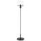 Homeroots 62" Black Novelty Floor Lamp With Clear Seeded Glass Globe Shade 523437 - alternate 6