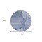 Homeroots 8' Sky Blue And Indigo Round Floral Washable Indoor Outdoor Area Rug 582244 - alternate 8