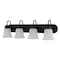 Boston Harbor VANITY LIGHT 4LT MBLK/FWG 30IN OG24017 - alternate 7