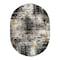 World Rug Gallery Adare Contemporary Abstract Area Rug 5 ft x 7 ft Oval Yellow 977YELLOW5OV - alternate 5
