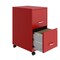 Space Solutions 14.25 in W 2 Drawer Mobile Vertical File Cabinet, Lava Red 24410 - alternate 14