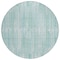 Homeroots 8' Turquoise And Pale Aqua Round Striped Washable Indoor Outdoor Area Rug 631571 - alternate 4
