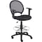 Boss Mesh Drafting Stool W/ Adjustable Arms B16216 - alternate 1