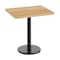 Flash Furniture Bennett 24 in x 30 in Solid Wood Indoor Tabletop in Natural with 18 in Round Dining Height GSF-REC2430-NAT-TR18-GG - alternate 1
