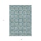 Homeroots 5' X 8' Teal Blue Gray And Gold Floral Washable Indoor Outdoor Area Rug 595992 - alternate 7