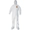 Kleenguard Liq Parti Covall HoodBoot ZipFrnt Elas WrisAnk WHT 2X 25/Cs 44335 - alternate 1