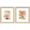 Homeroots Set Of Two Just Peachy Brown Framed Wall Art, 2PK 649318 - alternate 1