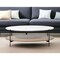 Homeroots 48" Brown and Black Genuine Marble and Metal Oval Coffee Table With Shelf 376280 - alternate 7