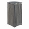 Happimess Chloe 15.56-Gallon All-Weather Wicker/Metal Corner Hideaway Outdoor Trash Can, Dark Navy/White HPM1200E - alternate 9