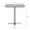 Flash Furniture 30" x 24" Outdoor Tabletop, Gray Faux Concrete, Seamless Surface Technology, 22x22 Silver X Base ST-REC2430-CMGY-T2222S-GG - alternate 10