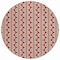 Homeroots 8' Red And Ivory Round Ogee Washable Indoor Outdoor Area Rug 601604 - alternate 8