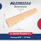 Randall 5In. X 5/8In. THRES  5/16In. OVERLAP 3 FT W-78-CU - alternate 3
