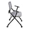 Regency Pulse Flexible High Back with Padded Fabric Seat Nesting Chair, Grey, 4PK 2409GY4PK - alternate 7