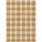 Homeroots 9' X 12' Orange And Beige Plaid Washable Indoor Outdoor Area Rug 595419 - alternate 9