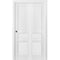 Sartodoors Sliding Closet Bi-fold Doors, Lucia 31 White Silk, Sturdy Tracks Moldings Trims Hardware Set, Woo LUCIA1431BF-BEM-84 x 80 (2* 42x80) - alternate 1