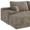 Homeroots 135" Camel Corduroy Modular Compression Foam Sofa With Ottoman And Toss Pillows 712948 - alternate 4