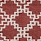 Homeroots 9' X 12' Brick Red And Ivory Geometric Washable Indoor Outdoor Area Rug 593742 - alternate 8