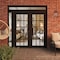 Vdomdoors Front Exterior Prehung Metal-Plastic Double Doors Clear Glass / MANUX 8151 Matte Black / Office Com MANUX8151DEXD-BLK-W72+14xH80+16-LH-I - alternate 4