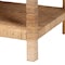 Bali & Pari Kalimantan Bohemian Light Honey Rattan and Mahogany Wood Rectangle Coffee Table 247-13686-ZORO - alternate 7