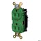 Hubbell Wiring Device-Kellems Straight Blade Receptacle, 5-15R, 15 A, 125V AC, 2 Pole, 3 Wire, Surface Mount, Grounded HBL5262STGN - alternate 1