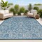 Jonathan Y Tela Bohemian Textured Weave Floral Navy/Gray 5 ft. x 8 ft. Indoor/Outdoor Area Rug SMB100B-5 - alternate 1