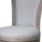 Homeroots 25" Gray Solid Wood and Fabric Counter Height Swivel Bar Chair 534315 - alternate 9