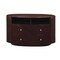 Homeroots 47in Dark Brown Cabinet Enclosed Storage TV Stand 366208 - alternate 1