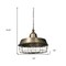 Homeroots Gold Single Metal Dimmable Ceiling Light With Gold Shades 611614 - alternate 3
