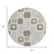 Homeroots 8' Beige Taupe And Tan Round Geometric Washable Indoor Outdoor Area Rug 616798 - alternate 8