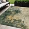 Homeroots 10' X 14' Fern Green And Gold Abstract Washable Indoor Outdoor Area Rug 603058 - alternate 1