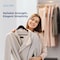 Serenelife Wooden Coat Hangers, Durable Suit Hangers, 360 Deg Swivel Hook and Notches, Slim Design, Brown, 20PK SLHWDBRWN20 - alternate 5