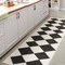 Jonathan Y Draper Classic Geometric Diamond Pattern White/Charcoal 2 ft. x 8 ft. Runner Rug ATH100A-28 - alternate 7