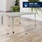 Flash Furniture Commercial Adjustable Height Kidney Activity Table with Locking Casters-LTGY XU-A4872-KIDNY-LTGRY-T-A-CAS-GG - alternate 8