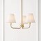 Jonathan Y Pauline 20.5" 3-Light Coastal Contemporary Adjustable Swooping Arm Candle-Style Metal LED Chandelier JYL9556A - alternate 8