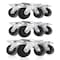 Powertec 1-1/2'' Swivel Plate Caster Wheels with 480 lbs Loads, Rubber Castor Wheels, 12PK 17209-P3N - alternate 1