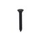 Auveco #8 x 1in with #6 Head Phillips Oval Head Tapping Screw Black Oxide, 100PK 10166 - alternate 1