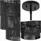 Jonathan Y Orson 24 in. 7-Light Coastal Bohemian Metal and Woven Paper Rope 3-Tier LED Chandelier, Black JYL9564B - alternate 10