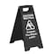 Gritt Commercial Black Caution Wet Floor Sign, Pack of 3, 3PK GRI184-BLK-3PK - alternate 8