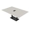 Skutchi Designs Rectangle Conference Table With Power Unit, 48 in W, 72 in L, Ivory HAR-REC-48X72-DOU.BK-K458-EBLK - alternate 1