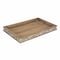 Homeroots 17in Brown Distressed Finish Wood Tray With Side Carvings 379825 - alternate 5